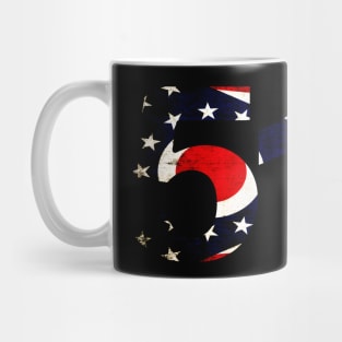 CINCINNATI OHIO 513 AREA CODE FLAG GRUNGE MIDDLETOWN OXFORD HAMILTON Mug